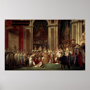 Affiche Coronation de Napoléon par Jacques-Louis David