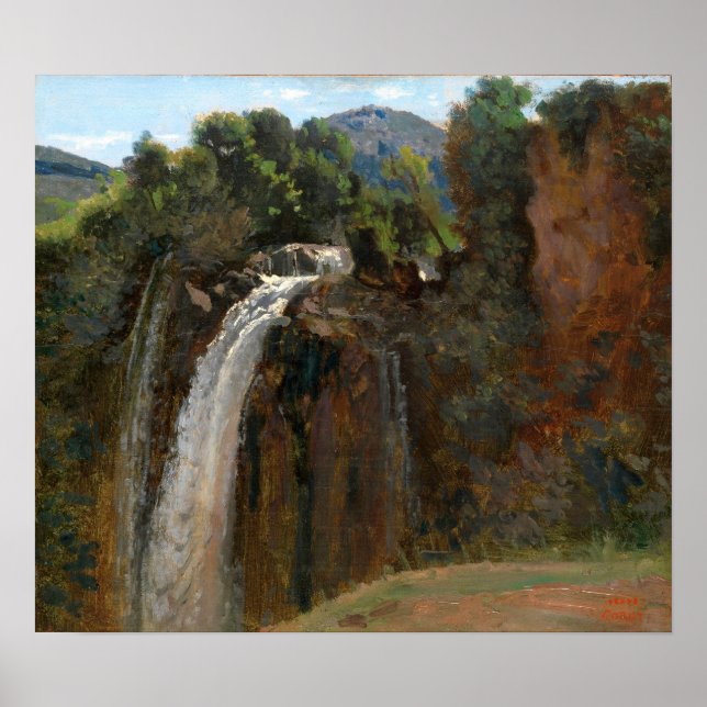Affiche Corot - Cascade À Terni (Devant)