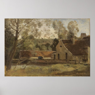 Affiche Corot - Château Thierry 1855
