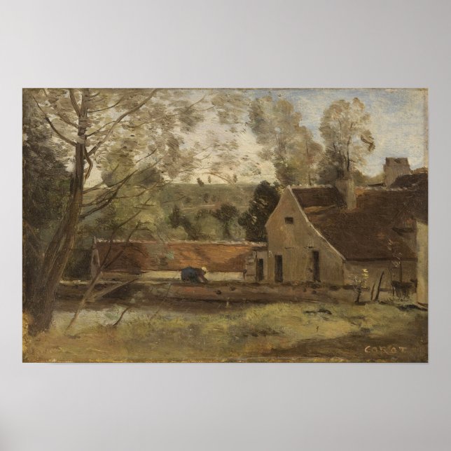 Affiche Corot - Château Thierry 1855 (Devant)