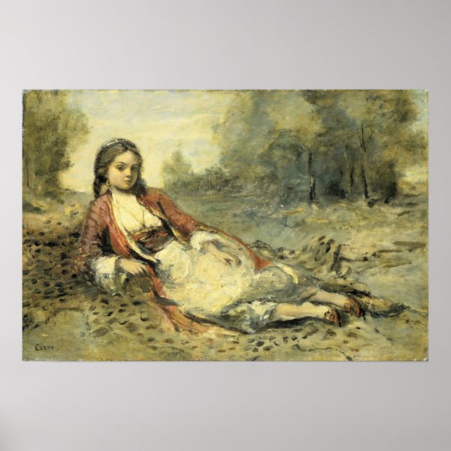 Affiche Corot - Femme algérienne (Devant)