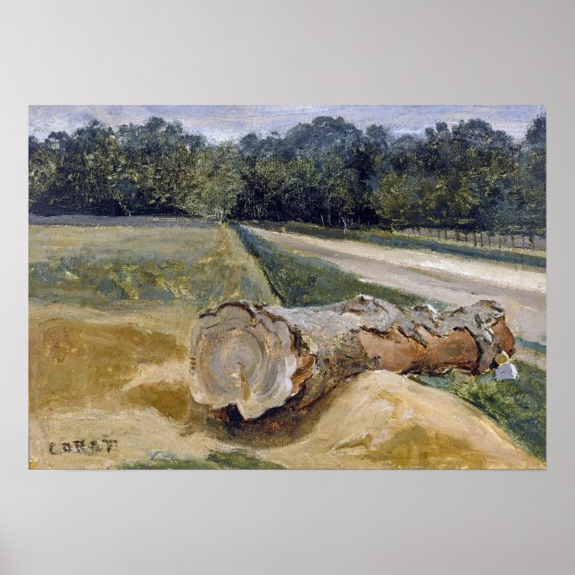 Affiche Corot - Fontainebleau Pavé De Chailly (Devant)