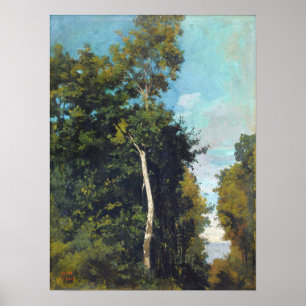 Affiche Corot - Forêt Sur La Côte De Grâce À Honfleur