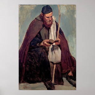 Affiche Corot - Italian Monk Reading