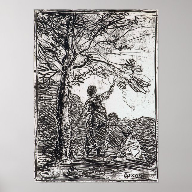 Affiche Corot - Jeune Fille Et Mort (Devant)