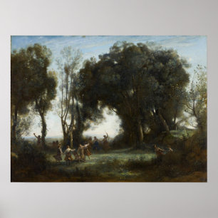 Affiche Corot - La Danse Des Nymphes