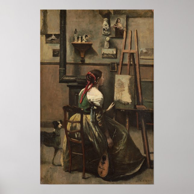 Affiche Corot - L'Atelier de l'Artiste (Devant)