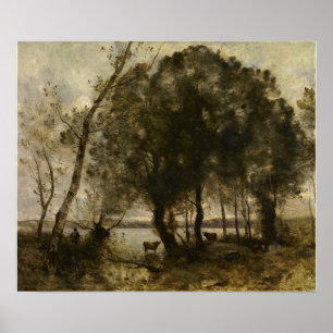 Affiche Corot - Le Lac