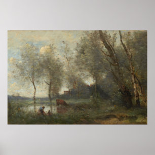 Affiche Corot - L'étang 1868