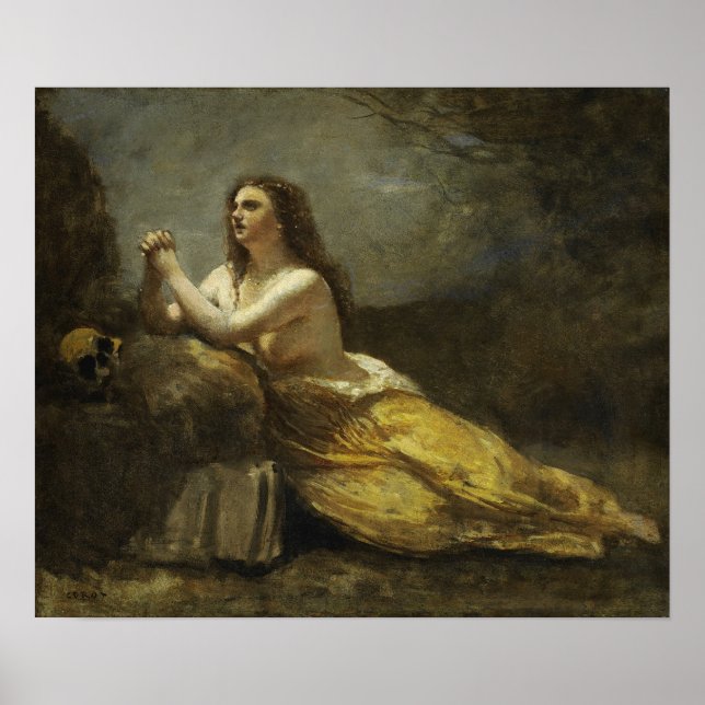 Affiche Corot - Madeleine In Prayer (Devant)