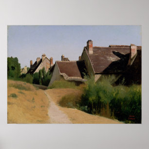 Affiche Corot - Maisons Près D'Orléans
