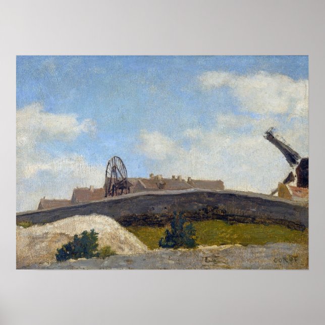 Affiche Corot - Montmartre (Devant)