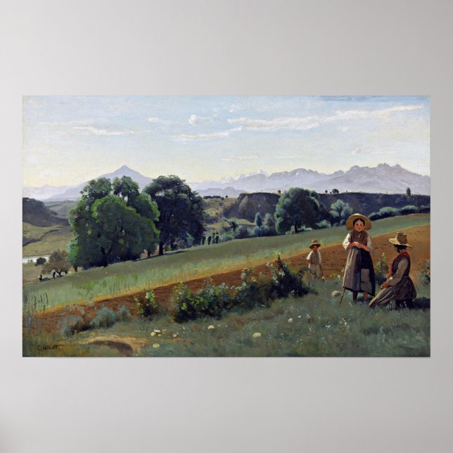 Affiche Corot - Mornex (Haute-Savoie) 1840 (Devant)