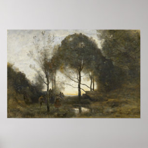Affiche Corot - Nymphes Et Faunes