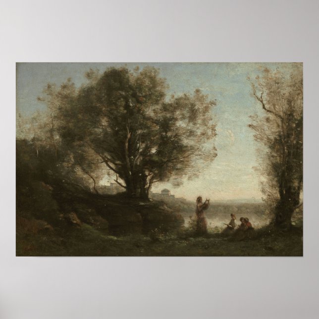 Affiche Corot - Orphée pleurant Eurydice (Devant)