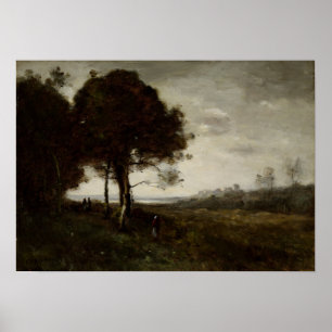 Affiche Corot - Paysage 1870