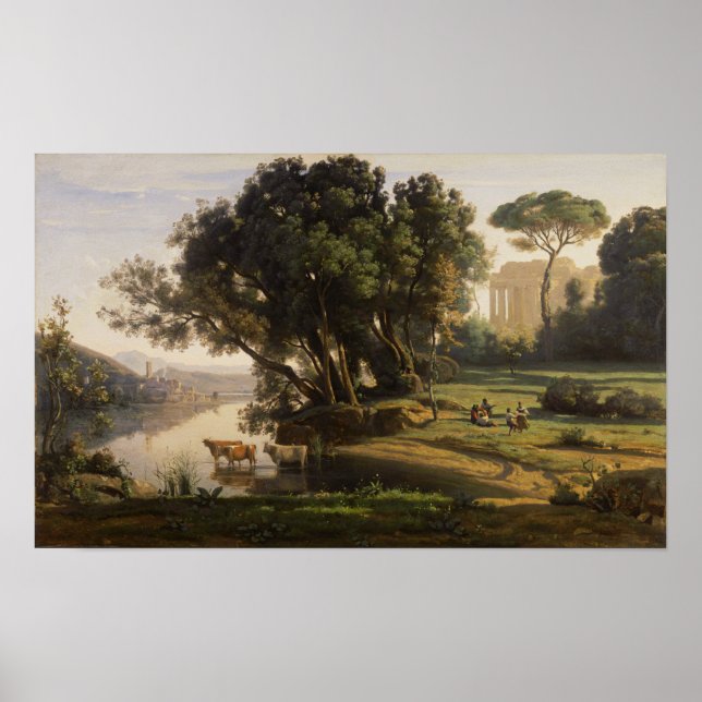 Affiche Corot - Paysage italien (Devant)