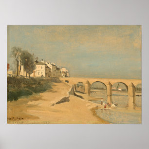 Affiche Corot - Pont Sur La Saône À Macon
