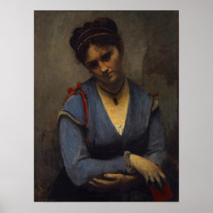 Affiche Corot - Portrait De Mariette Gambay
