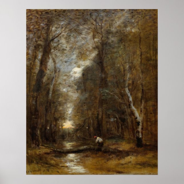 Affiche Corot - Sous Bois (Devant)