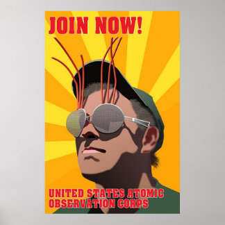 Affiche Corps américain d'observation atomique