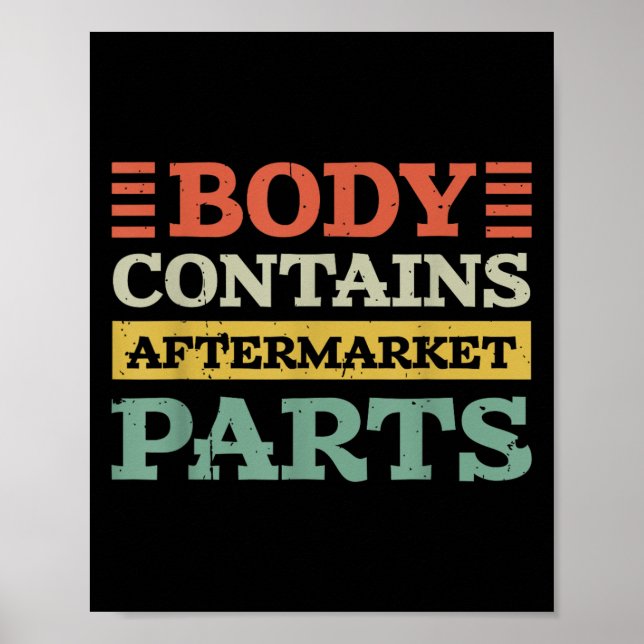 Affiche Corps Contient Des Pièces Après-Vente Pour Hip Et  (Devant)