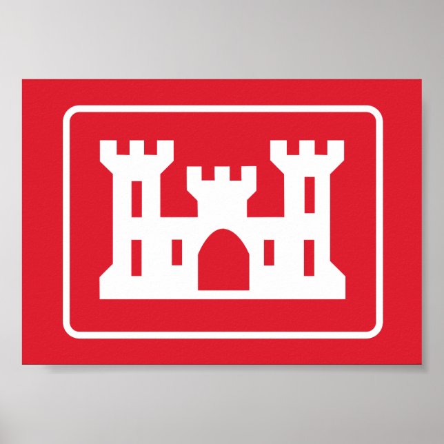 Affiche Corps des ingénieurs américains DOD Military (Devant)