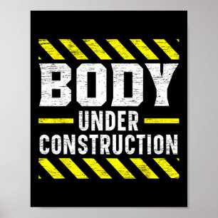 Affiche Corps en construction Bodybuilding