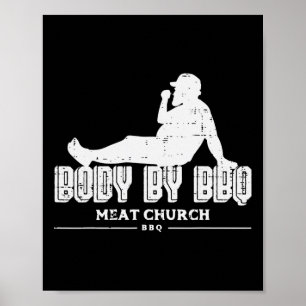 Affiche Corps Par Bbq Funny Byrbecue Grill Viande Adulte H