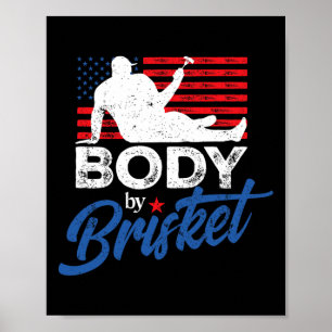 Affiche Corps Par Brisket Bbq Funny Bod