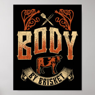 Affiche Corps Par Brisket Bbq Grill Byckyard Cookout Pitma