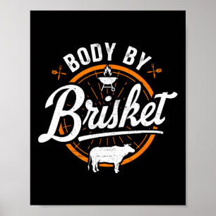Affiche Corps Par Brisket Funny Byrbecue Lover Smoker Bbq 