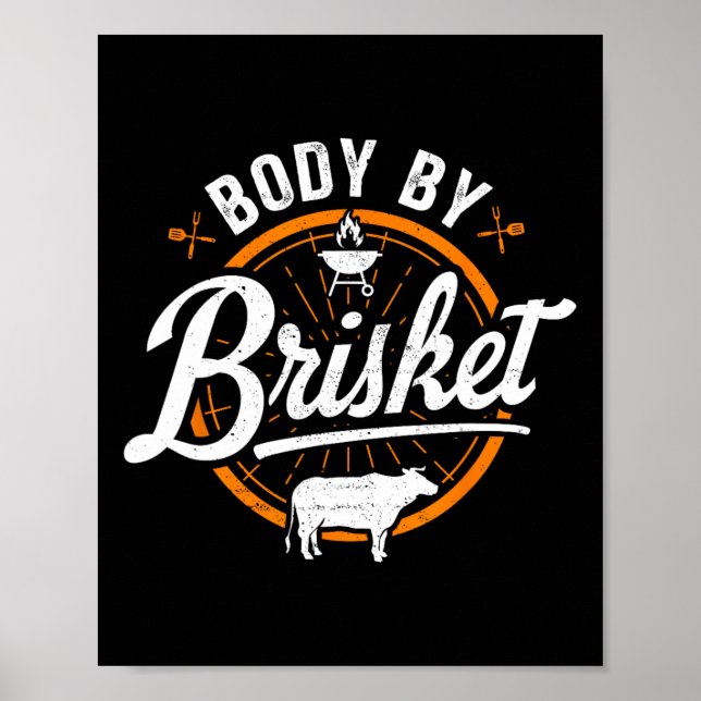 Affiche Corps Par Brisket Funny Byrbecue Lover Smoker Bbq  (Devant)