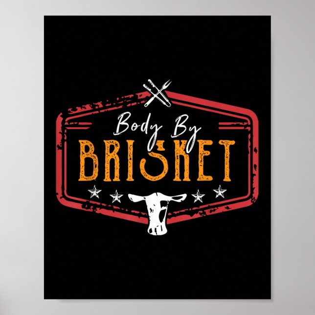 Affiche Corps Par Brisket Jardin Cuisine Barbecue Grill Pi (Devant)