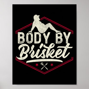 Affiche Corps Par Chemise Brisket Funny Steak Lover Grilli