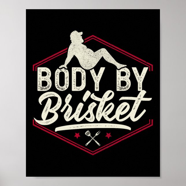 Affiche Corps Par Chemise Brisket Funny Steak Lover Grilli (Devant)