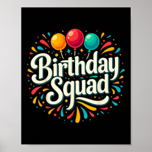 Affiche Correspondance de la fête d'anniversaire