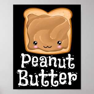 Affiche Correspondance de l'Halloween Kawaii Peanut Butter
