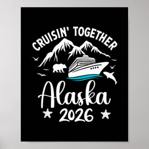 Affiche Correspondance Famille Amis Et Groupe Alaska Crois