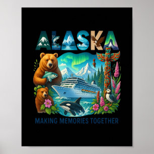 Affiche Correspondance Famille Amis Et Groupe Alaskan Alas