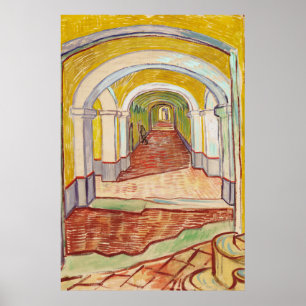Affiche Corridor dans l'asile (par Vincent van Gogh)