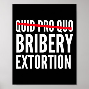Affiche Corruption active et passive de chantage