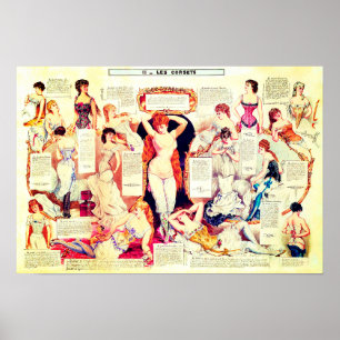 Affiche Corset victorien