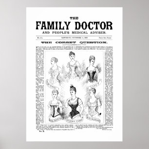 Affiche Corsets The Family Doctor 21 déc 1889