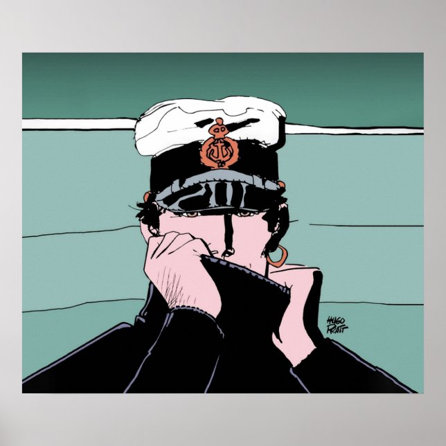 Affiche Corto Maltese en pull (Devant)