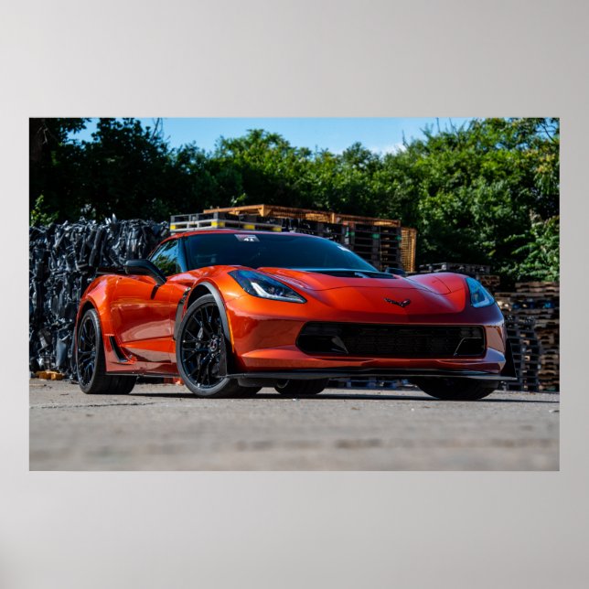 Affiche Corvette C7 Z06 (Devant)