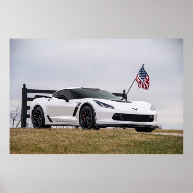 Affiche Corvette C7 Z06 (Devant)