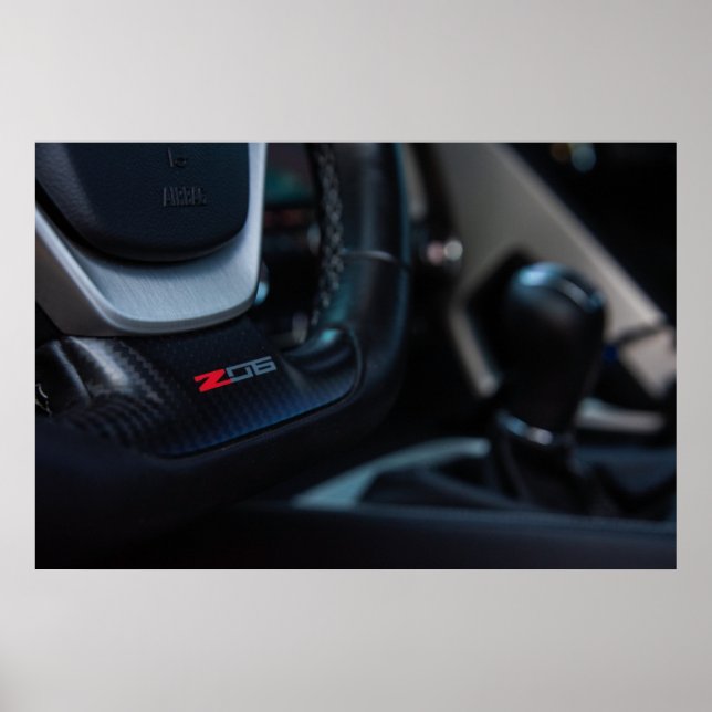 Affiche Corvette C7 Z06 (Devant)