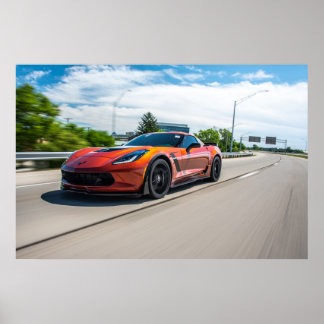 Affiche Corvette C7 Z06