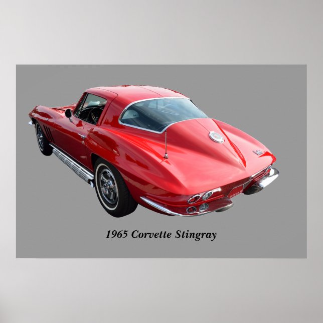Affiche Corvette Coupe Classique (Devant)